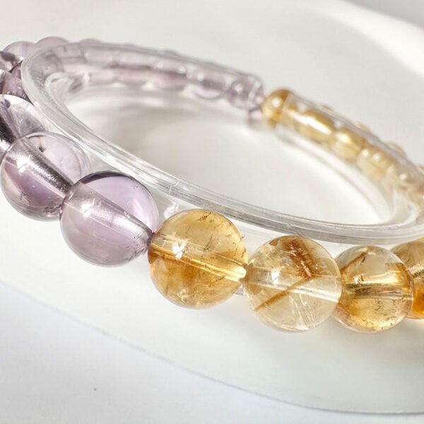 Amethyst x Citrine｜Spiritual Wealth DNA｜High-Frequency Crystal Symbiosis(A1012) - Image 3