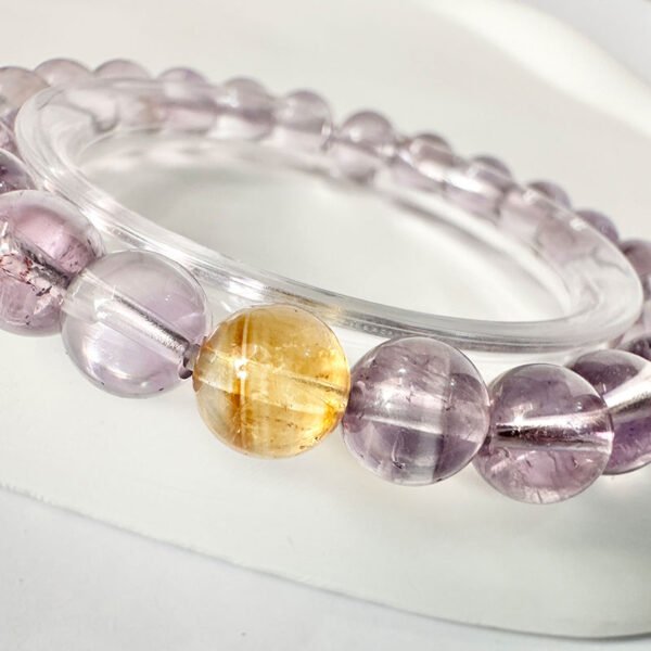 Amethyst x Citrine｜Spiritual Wealth DNA｜High-Frequency Crystal Symbiosis(A1022) - Image 3